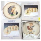 (4) HUMMELL COLLECTOR PLATES: "VALENTINE JOY",