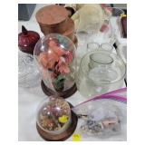 HOME DECOR: PANTRY BOXES, CUT GLASS BOWL, RED