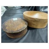 PANTRY BOXES AND BOX W/PAINTED LID DATED 1902
