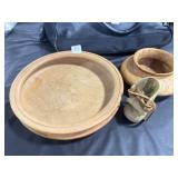 (2) HAND CARVED BOWLS BY GIBBY BOWMAN AND
