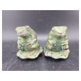 (2) FROG LAMP FINNIALS