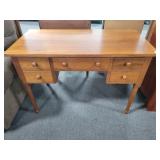 WALNUT 5 DRAWER DESK - 30" X 44" X 22"