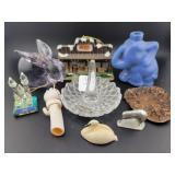 CRACKER BARREL ORNAMENT, RING HOLDER, CRYSTAL