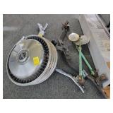 CAR HUBCAPS, SIDE MIRRORS, BLOWER EXTENDER, ETC.