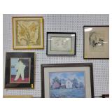 (7) ASSORTED FRAMED PRINTS - THE ONE OF CHRIST