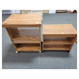 (2) MIRCROWAVE/TV STANDS