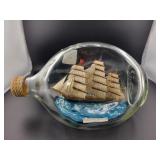8" MODEL SHIP IN BOTTLE