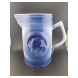 LOVE BIRDS MEDALION DAIRY JUG - 9"