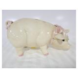 18" CERAMIC PIGGY BANK (SOME COINS INSIDE)