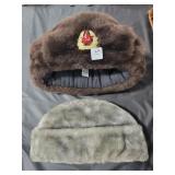 RUSSIAN FUR CAP AND HARVARD FUR CAP