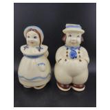 SHAWNEE POTTERY "DUTCH BOY & GIRL" SALT AND