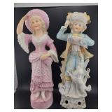 (2) CERAMIC FIGURINES - 12"