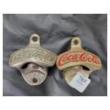 2 COCA-COLA BOTTLE OPENERS
