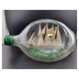 8 INCH MODEL SHIP IN BOTTLE