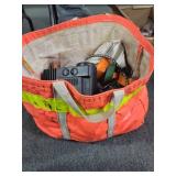 ORANGE BAG W/BUNGEE