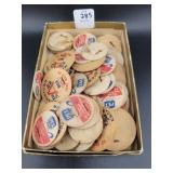 MILK BOTTLE LIDS - SOME LOCAL DAIRIES