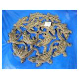 CAST IRON ALLIGATOR PLANT TRIVET