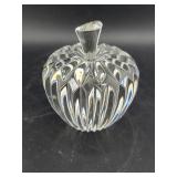 WATERFORD CRYSTAL APPLE PAPER WEIGHT