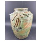PLYMOUTH POTTERY VASE W/CHIP - 6"