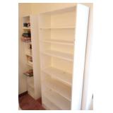 (2) WHITE SHELVES / BOOKCASES