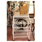 (2) METAL STANDS, GREETING CARDS ETC