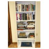 BOOKCASE AND VARIOUS BOOKS
