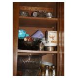 (2) CABINETS VARIOUS DISHES