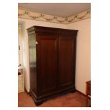 WALNUT DOUBLE DOOR WARDROBE