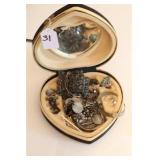 VINTAGE BRACELETS, PINS, RING, EARRINGS