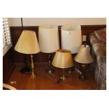 (5) TABLE LAMPS AND FLOOR LAMP