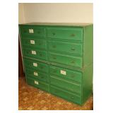 (2) STACKING 6-DRAWER CHESTS