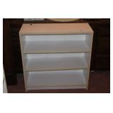 (3) WHITE SHELVES / BOOKCASES