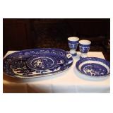 (5) PCS. ALLERTON BLUE WILLOW