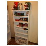 WHITE BOOKSHELF & HOLIDAY Dï¿½COR