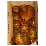 AMBER PITCHERS & TUMBLERS
