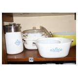 CORNING WARE "CORNFLOWER" PCS