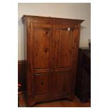 PINE WARDROBE CABINET