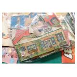 VINTAGE CARDBOARD BUILDINGS ETC