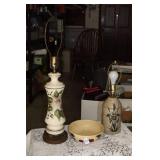WATT APPLE BOWL, (2) TABLE LAMPS