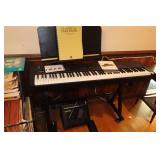 YAMAHA KEYBOARD, AMP & MUSIC