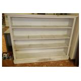 WHITE PAINTED SHELF/BOOKCASE