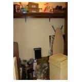 FANS, ENVELOPES ETC IN CLOSET