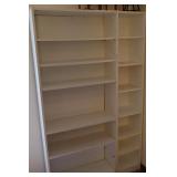 (2) WHITE SHELVES / BOOKCASES