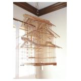 DECORATIVE WOOD BIRD CAGE