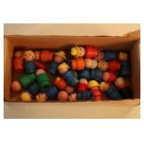 (24) WOODEN FISHER PRICE FIGURES