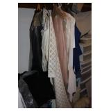 CLOTHING, LUGGAGE ETC IN CLOSET