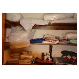 SHEETS, BLANKETS ETC IN CLOSET