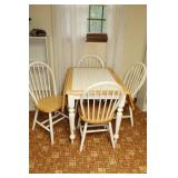 DROP LEAF KITCHEN TABLE & CHAIR SET