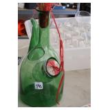 GREEN DECORATIVE BOTTLE