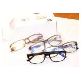 (4) PAIR +4.0 READING GLASSES